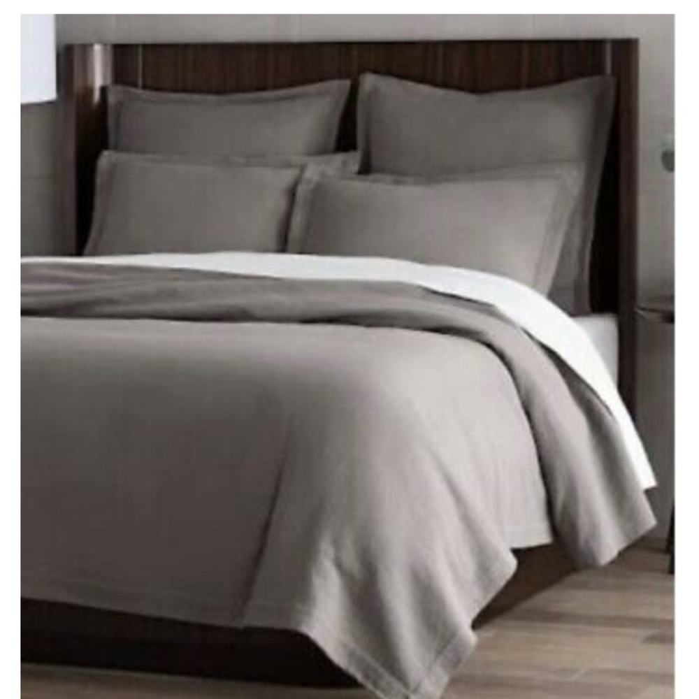 NWT Halston Home Grey king sham
